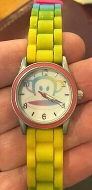 Women's 30mm Silver Tone Paul; Frank Watch, PAUL012, Poly Band